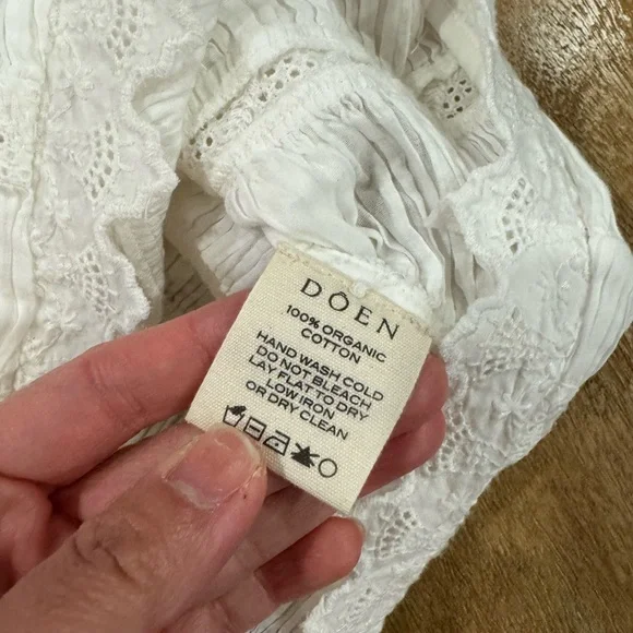 Doen White Ruffled Tank Top - Picture 8 of 12